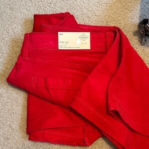 St. John's Bay Scarlet Wide Leg Pants